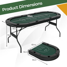 Load image into Gallery viewer, 8 Players Poker Table with Padded Rail
