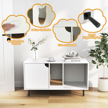 Load image into Gallery viewer, Wooden Cat Litter Box Enclosure
