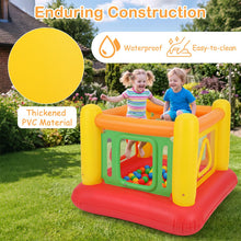 Load image into Gallery viewer, Inflatable Bounce House, Kids Blow Up Bouncy Castle with Transparent Side Walls
