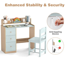 Load image into Gallery viewer, Wooden Student Study Table with 3 Drawers
