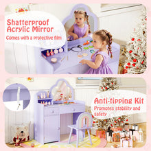 Load image into Gallery viewer, Kids Vanity Table and Chair Set

