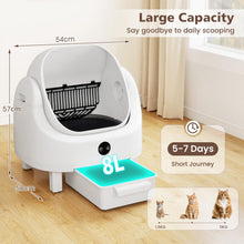Load image into Gallery viewer, Self-Cleaning Cat Litter Box, Open-Top Electric Automatic Cat Toilet with APP Control

