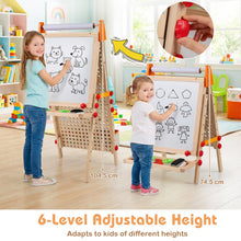 Load image into Gallery viewer, 4-in-1 Wooden Kids Art Easel with Paper Roll
