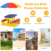 Load image into Gallery viewer, Garden Bench Set with Detachable Parasol
