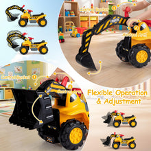 Load image into Gallery viewer, Sit &amp; Scoot Toy Construction Vehicle with Engine Sound
