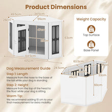 Load image into Gallery viewer, Corner Dog Crate Furniture, Indoor Wooden Dogs Kennel
