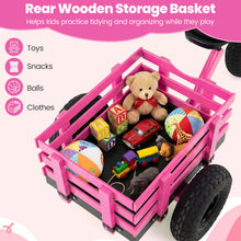 Load image into Gallery viewer, Kids Tricycle, Carbon Steel Toddler Trike with Inflatable Rubber Tires, Adjustable Handlebar &amp; Seat
