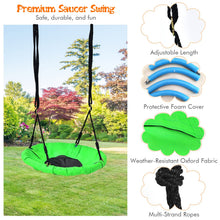 Load image into Gallery viewer, Kids Swing Set Metal Swing A-Frame with 2 Swings
