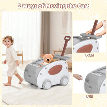 Load image into Gallery viewer, 2 in 1 Toddler Toy Cart with Parent Handle
