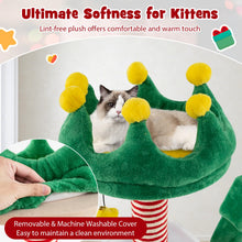 Load image into Gallery viewer, Cute Christmas Cat Tree Large Cat Tower with Sisal Scratching Posts and Carpe
