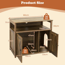 Load image into Gallery viewer, Cat Litter Box Enclosure Indoor Hidden Privacy Kitty Washroom
