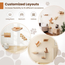 Load image into Gallery viewer, 4PCS Wall Mounted Cat Tree
