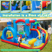Load image into Gallery viewer, Inflatable Water Park, Kids Bouncy Castle with Splash Pool
