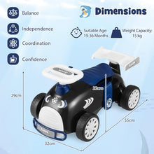 Load image into Gallery viewer, Kids Ride On Car Sliding Toy with Music and Cool Rear Wings
