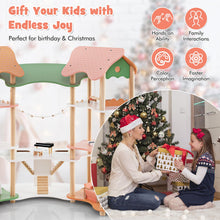 Load image into Gallery viewer, Kids Dollhouse, 3-Storey Wooden Dolls House with 7 Simulated Rooms &amp; 33pcs Furniture Accessories
