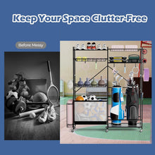 Load image into Gallery viewer, Garage Sports Equipment Organizer
