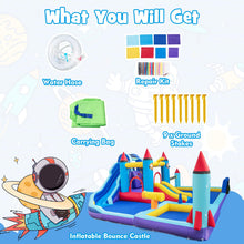 Load image into Gallery viewer, 10 in 1 Inflatable Kids Bouncy Castlek with 2 Slides
