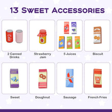 Load image into Gallery viewer, Kids Wooden Grocery Store Supermarket Play Toy Set
