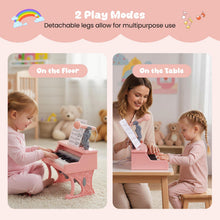 Load image into Gallery viewer, Mini Electric Toddler Keyboard with Microphone (Short Stand without Stool)
