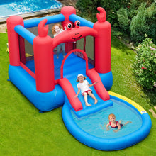 Load image into Gallery viewer, Inflatable Jumping House with Slide, Round Ball Pit Pool
