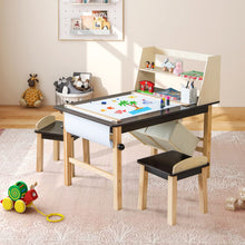 Load image into Gallery viewer, Kids Chairs Set with 2 Storage Bins and Paper Roll
