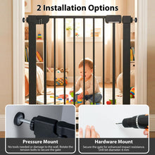 Load image into Gallery viewer, Safety Gate, 75-82cm Pressure Fit Baby Gates with Double-lock Door
