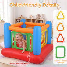 Load image into Gallery viewer, Inflatable Bounce House, Kids Blow Up Bouncy Castle with Transparent Side Walls
