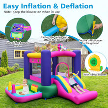 Load image into Gallery viewer, Kids Bouncy Castle, Inflatable Bounce House with Slide, Ball Pit
