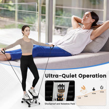 Load image into Gallery viewer, Mini Stepper for Workout, Portable Hydraulic Stepper with Resistance Bands, LCD Monitor
