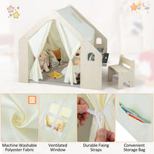 Load image into Gallery viewer, Indoor Playhouse with Storage Bin and Floor Mat for Toddlers
