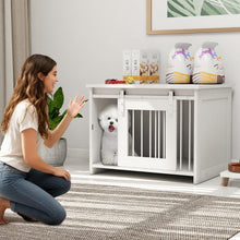 Load image into Gallery viewer, Modern Dog Crate Wooden Dog Cage with Wide Tabletop and Door
