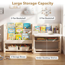 Load image into Gallery viewer, Tiltable Desktop, Storage Boxes, Children Art Table Toddler Activity Desk Set Play Tables
