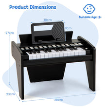 Load image into Gallery viewer, 25 Lighted Keys Kids Piano Keyboard Mini Digital Piano Wooden Toy
