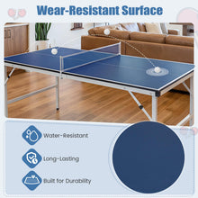 Load image into Gallery viewer, Folding Table Tennis Table, Portable Ping Pong Desk
