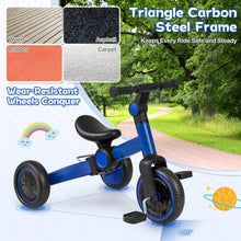 Load image into Gallery viewer, 5-In-1 Toddler Bike Kids Balance Bike with Removable Pedals

