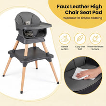 Load image into Gallery viewer, 9 in 1 Convertible High Chairs for Toddlers, Infant Highchairs with Solid Wood Legs
