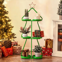 Load image into Gallery viewer, Christmas Plant Stand 3-Tier Tree-Shaped Side Table
