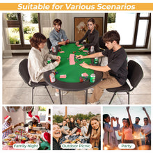 Load image into Gallery viewer, Foldable Poker Table, 8-Player Portable Blackjack Texas Hold¡¯em Poker Table
