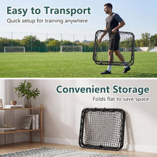 Load image into Gallery viewer, Foldable Football Rebounder Net, Football Training Net with Metal Frame

