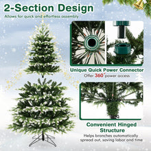 Load image into Gallery viewer, 6ft Pre-Lit Artificial Christmas Tree with 350 LED Lights
