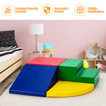 Load image into Gallery viewer, 4 Pieces Climb and Crawl Foam Play Set for Toddlers Preschoolers

