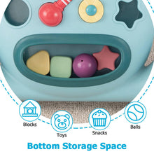 Load image into Gallery viewer, 2 in 1 Montessori Baby Walker - Blue Owl &amp; Pink Monster
