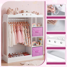 Load image into Gallery viewer, Closet Armoire Dresser Organizer with Full-Length Mirror

