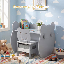 Load image into Gallery viewer, Toddler Table and Chair Set, 3 in 1 Activity Table with Reversible Whiteboard &amp; Chalkboard
