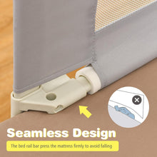 Load image into Gallery viewer, 175 cm Infant Safety Bed Guardrail with Anti-Collision Cotton and Side Pocket
