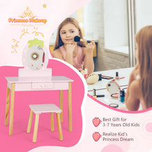 Load image into Gallery viewer, Kids Dressing Table and Stool Set
