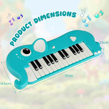 Load image into Gallery viewer, 25 Key Portable Digital Piano with Built-in Music &amp; Light (Elephant)
