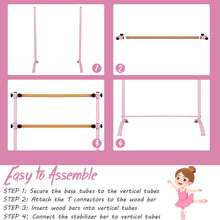 Load image into Gallery viewer, Freestanding Portable Ballet Bar , Fitness Dance Bar for Stretch, Ballet &amp; Workout
