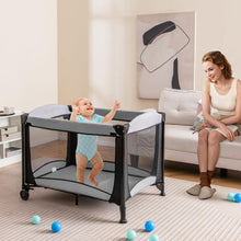 Load image into Gallery viewer, 5 in 1 Portable Nursery Center with Bassinet and Cradle
