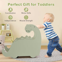 Load image into Gallery viewer, Baby Learning Walker, 2-in-1 Wooden Baby Push Walker with Large Toy Storage Chest and 4 Wheels
